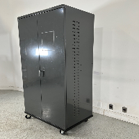 Rolling 2 Door Storage Cabinet image 1